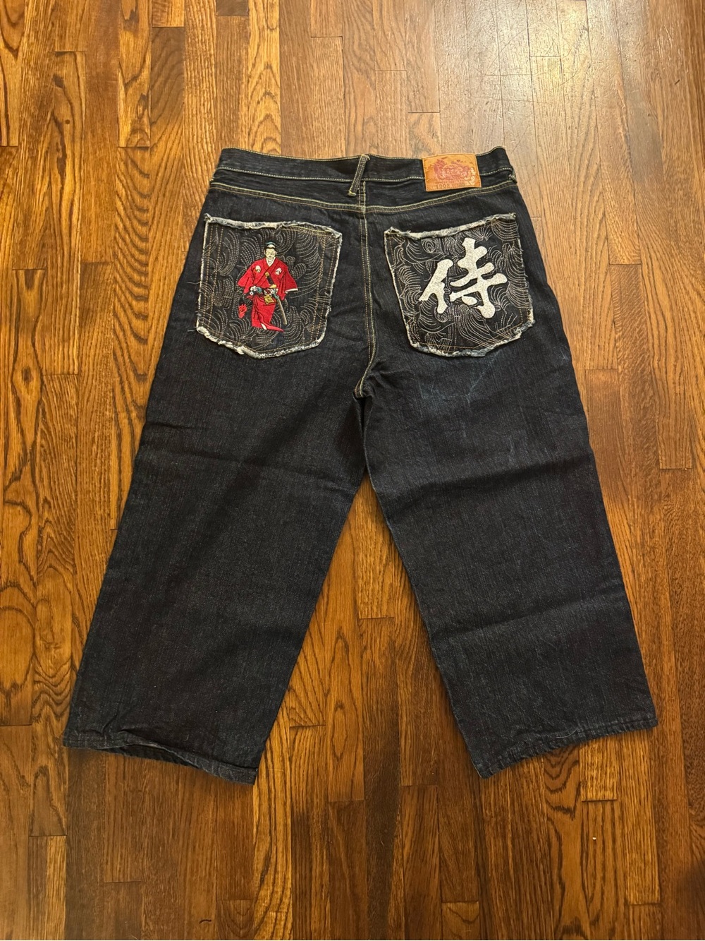 Vintage red monkey Japanese jeans size 38x29